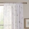 Pressed Floral Slot Top Voile Panel 2 Pressed Floral Slot Top Voile Panel -Home Furnishing Store 30755390