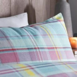 Applecross Check Brushed Cotton Duvet Cover And Pillowcase Set -Home Furnishing Store 30759806 alt01