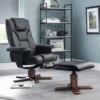 Malmo Faux Leather Swivel Recliner And Stool 1 Malmo Faux Leather Swivel Recliner And Stool -Home Furnishing Store 30763437