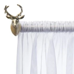 Mix And Match Pair Of Stag Finials Dia. 25/28mm -Home Furnishing Store 30768847 alt01