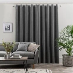 Touch Of Linen Ultra Blackout Eyelet Curtains -Home Furnishing Store 30769345 alt04