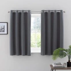 Touch Of Linen Ultra Blackout Eyelet Curtains -Home Furnishing Store 30769345 alt05