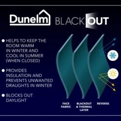 Touch Of Linen Ultra Blackout Eyelet Curtains -Home Furnishing Store 30769345 alt07