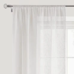 Boucle Slot Top Single Voile Panel -Home Furnishing Store 30770169