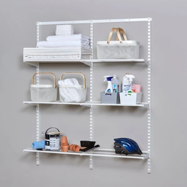 Elfa 2 Bay 6 Shelf Starter Kit 60x30cm 3 Elfa 2 Bay 6 Shelf Starter Kit 60x30cm
