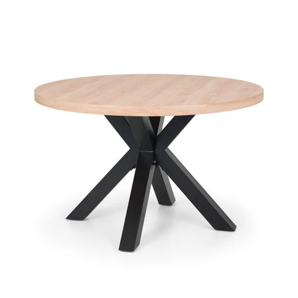Berwick 4 Seater Round Dining Table, Black 4 Berwick 4 Seater Round Dining Table, Black - Image 2
