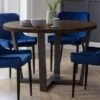 Brooklyn 4 Seater Round Dining Table, Oak -Home Furnishing Store 30794158