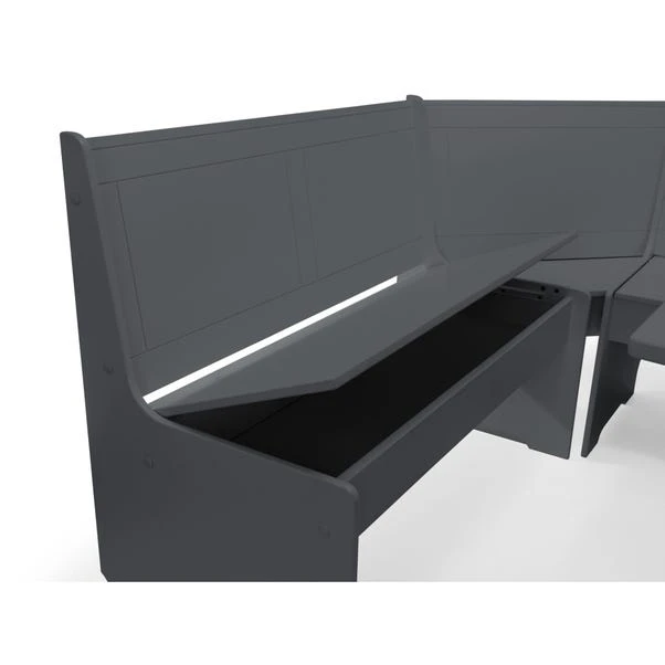 Newport 4 Seater Rectangular Corner Dining Table With 2 Benches 11 Newport 4 Seater Rectangular Corner Dining Table With 2 Benches - Image 9