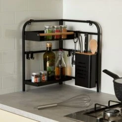 Black Smart Industrial Corner Storage Rack