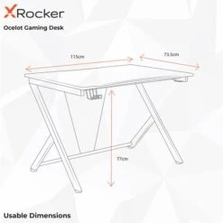 X Rocker Ocelot Esports Gaming Desk 17 X Rocker Ocelot Esports Gaming Desk -Home Furnishing Store 30795937 alt09