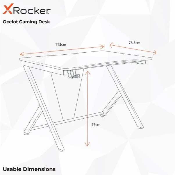 X Rocker Ocelot Esports Gaming Desk 10 X Rocker Ocelot Esports Gaming Desk - Image 8