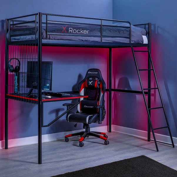 X Rocker Icarus XL Gaming High Sleeper Bunk Bed 3 X Rocker Icarus XL Gaming High Sleeper Bunk Bed