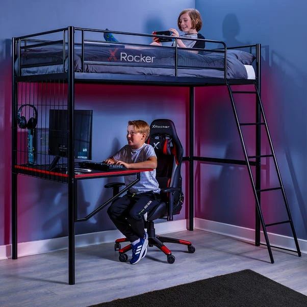X Rocker Icarus XL Gaming High Sleeper Bunk Bed 4 X Rocker Icarus XL Gaming High Sleeper Bunk Bed - Image 2