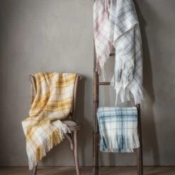 Checked Faux Mohair Throw 7 Checked Faux Mohair Throw -Home Furnishing Store 30796581 alt02