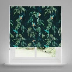 Kingfisher Peacock Roman Blind -Home Furnishing Store 30800320 alt02