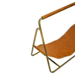 Contemporary Hanging Leather Log Holder -Home Furnishing Store 30804381 alt01