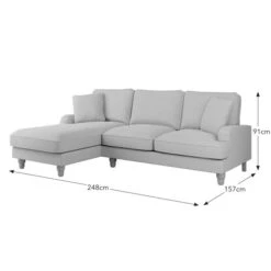 Beatrice Luna 4 Seater Corner Chaise Double Sofa Bed -Home Furnishing Store 30805288 alt09