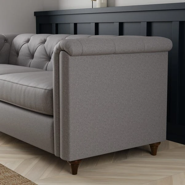 Chesterfield Soft Texture 3 Seater Sofa 5 Chesterfield Soft Texture 3 Seater Sofa - Image 3