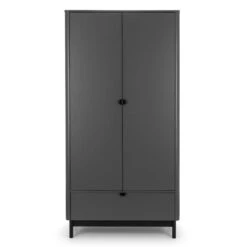 Chloe Double 1 Drawer Wardrobe, Grey 13 Chloe Double 1 Drawer Wardrobe, Grey -Home Furnishing Store 30809992 alt04