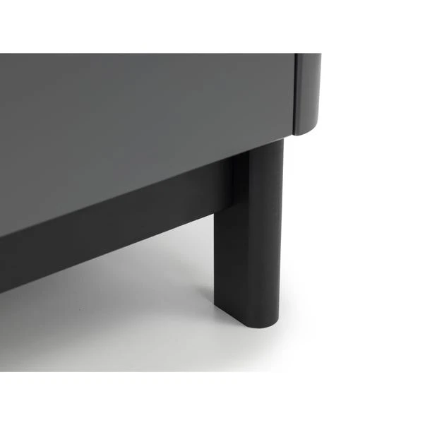 Chloe Double 1 Drawer Wardrobe, Grey 8 Chloe Double 1 Drawer Wardrobe, Grey - Image 6