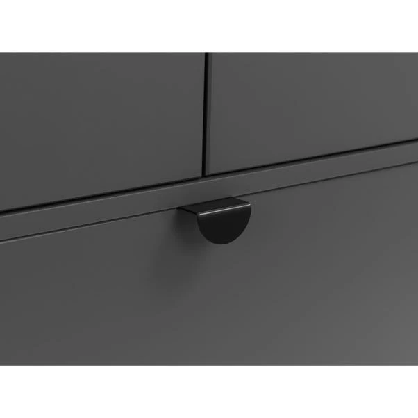 Chloe Double 1 Drawer Wardrobe, Grey 9 Chloe Double 1 Drawer Wardrobe, Grey - Image 7