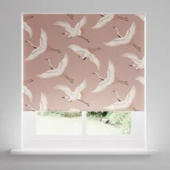 Japandi Cranes Blackout Blush Roller Blind -Home Furnishing Store 30810278 alt02