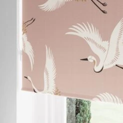 Japandi Cranes Blackout Blush Roller Blind -Home Furnishing Store 30810281 alt04