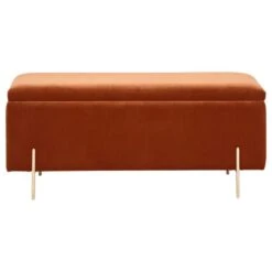 Mystica Velour Ottoman Storage Bench -Home Furnishing Store 30811453 alt04