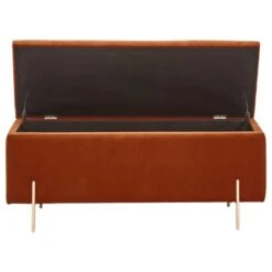 Mystica Velour Ottoman Storage Bench -Home Furnishing Store 30811453 alt05