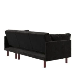 Clair Velvet Sprung Seat Corner Chaise Double Sofa Bed -Home Furnishing Store 30812092 alt04