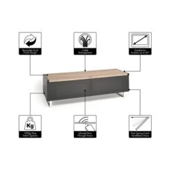 Panorama Reversible Top Wide TV Stand For TVs Up To 60" 29 Panorama Reversible Top Wide TV Stand For TVs Up To 60" -Home Furnishing Store 30812426 alt06