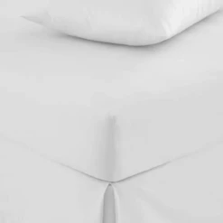 Pure Cotton Toggled Fitted Sheet -Home Furnishing Store 30812939 alt02