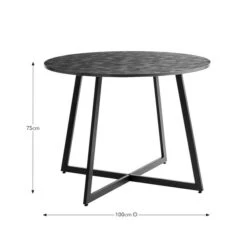 Brayden 4 Seater Round Dining Table -Home Furnishing Store 30815043 alt09