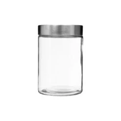 Set Of 3 Screw Top Lid Glass Storage Jars -Home Furnishing Store 30816127 alt01