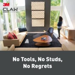 3M CLAW™ Plasterboard Picture And Mirror Hooks, 11 Kg -Home Furnishing Store 30818801 alt03