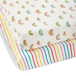 Ickle Bubba Pack Of 2 Rainbow Dreams Fitted Cotbed Sheets -Home Furnishing Store 30821512 alt02