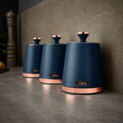 Set Of 3 Tower Cavaletto Kitchen Canisters 40 Set Of 3 Tower Cavaletto Kitchen Canisters -Home Furnishing Store 30822138 alt02