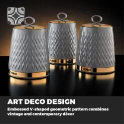 Set Of 3 Tower Empire Kitchen Canisters -Home Furnishing Store 30822148 alt02