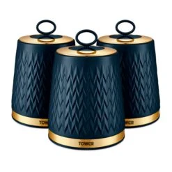 Set Of 3 Tower Empire Kitchen Canisters -Home Furnishing Store 30822150 alt02