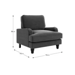 Beatrice Armchair, Matte Velvet 38 Beatrice Armchair, Matte Velvet -Home Furnishing Store 30826050 alt09