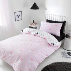 Disney Minnie Mouse Duvet Cover And Pillowcase Set 36 Disney Minnie Mouse Duvet Cover And Pillowcase Set -Home Furnishing Store 30826479 alt02