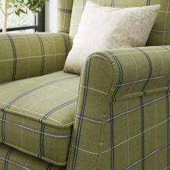 Oswald Check Armchair, Green 15 Oswald Check Armchair, Green -Home Furnishing Store 30827410 alt04