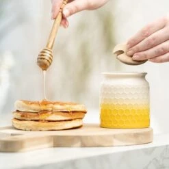 Kitchen Pantry Honey Pot With Drizzler 14 Kitchen Pantry Honey Pot With Drizzler -Home Furnishing Store 30827587