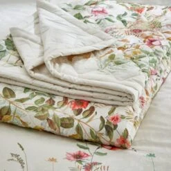 Dorma Rambling Rose Cream Cotton Bedspread -Home Furnishing Store 30827774 alt03