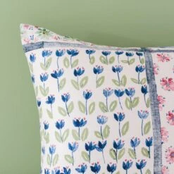 Celeste Green Cotton Duvet Cover And Pillowcase Set -Home Furnishing Store 30828272 alt07