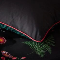 Moorland Flora Black Duvet Cover And Pillowcase Set -Home Furnishing Store 30828702 alt06