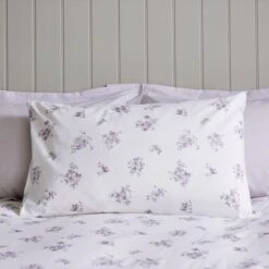 Hailey Ditsy Mauve Duvet Cover And Pillowcase Set -Home Furnishing Store 30828794 alt01