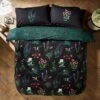 Moorland Flora Black Duvet Cover And Pillowcase Set 1 Moorland Flora Black Duvet Cover And Pillowcase Set -Home Furnishing Store 30829504