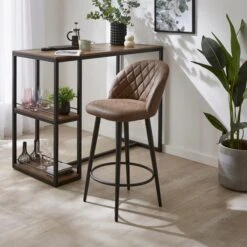 Astrid Bar Stool, Faux Leather -Home Furnishing Store 30829682