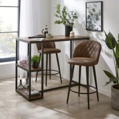 Astrid Bar Stool, Faux Leather -Home Furnishing Store 30829682 alt01